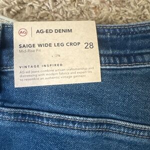 AG Saige wide leg crop
